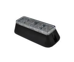 LEDX012ROD X-Diverse  LED Beacon LED-X Single 12vDC [bk] 1:RED Flash/Permanent IP66 Directional w/Lugs